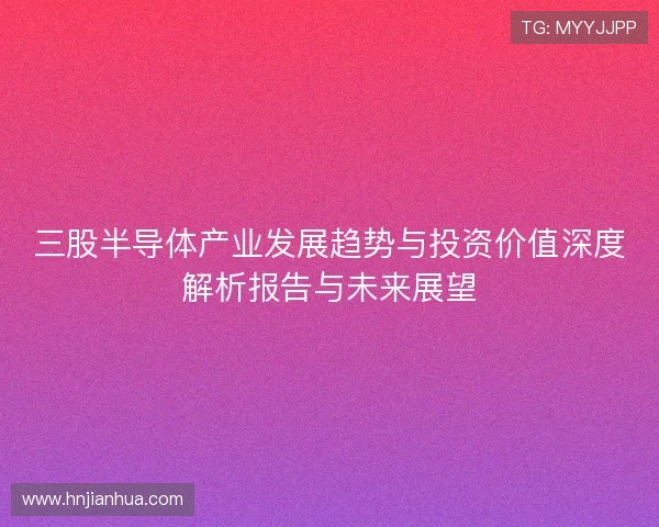 三股半导体产业发展趋势与投资价值深度解析报告与未来展望 三股半导体产业发展趋势与投资价值深度解析报告与未来展望